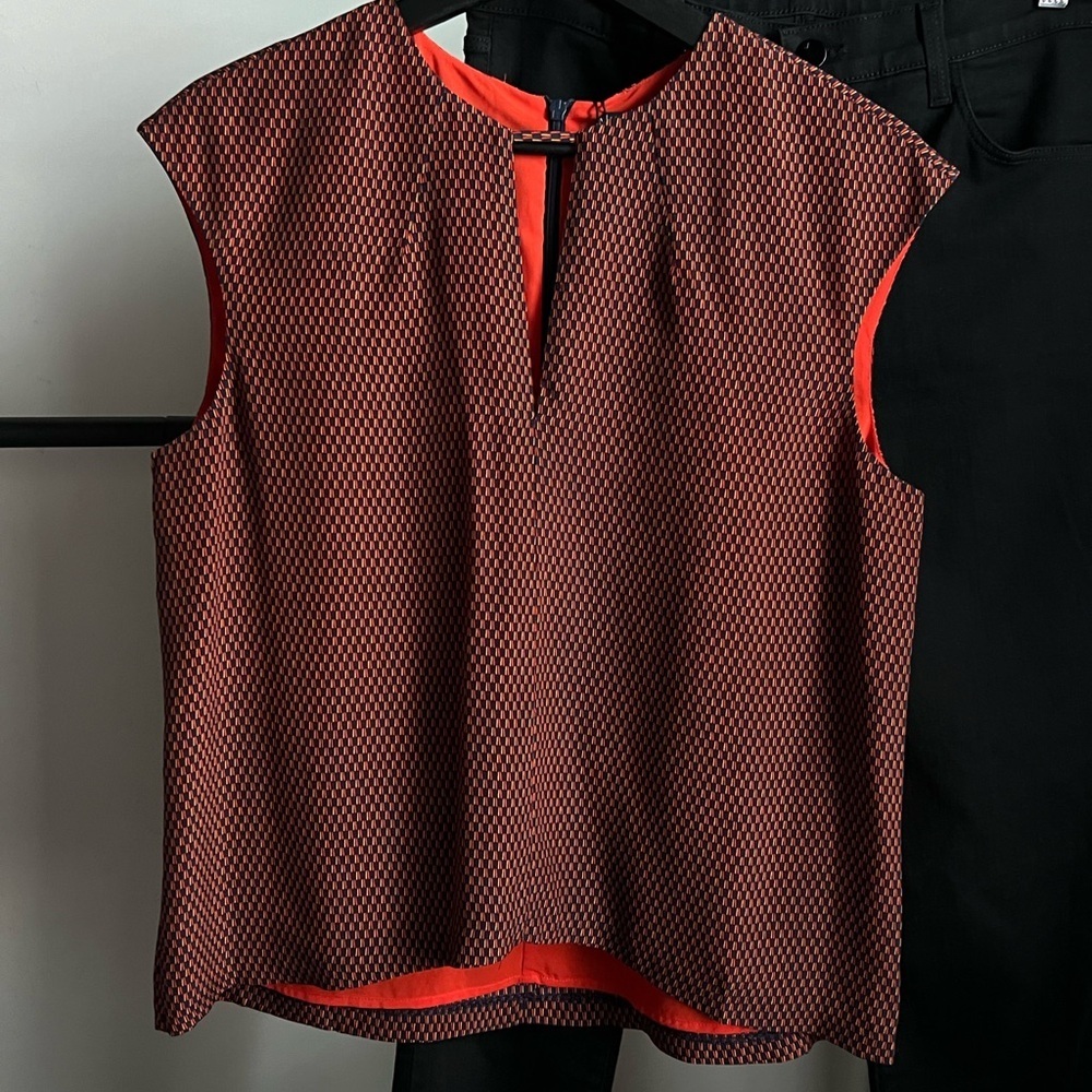 A/X ARMANI EXCHANGE SILK TOP , Size M